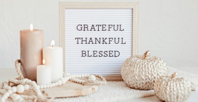 Felt letter board grateful, thankful, blessed. Thanksgiving table decoration