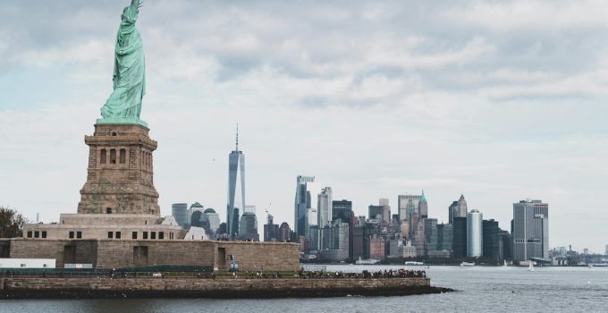 a Statue of Liberty