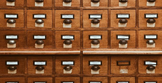 brown wooden drawer