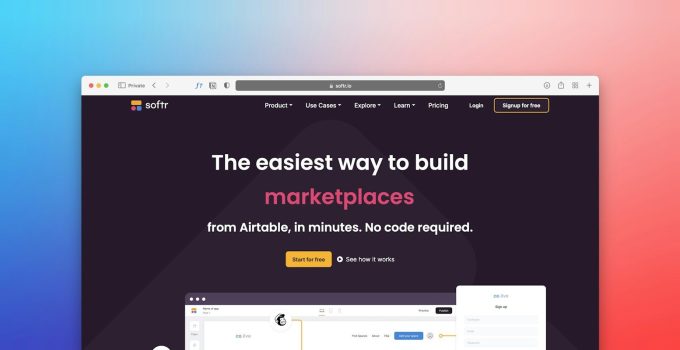 a computer screen with the words the easy way to build marketplaces